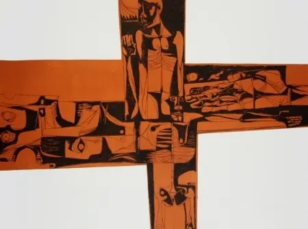 Grabado Guayasamin - Lidice 3