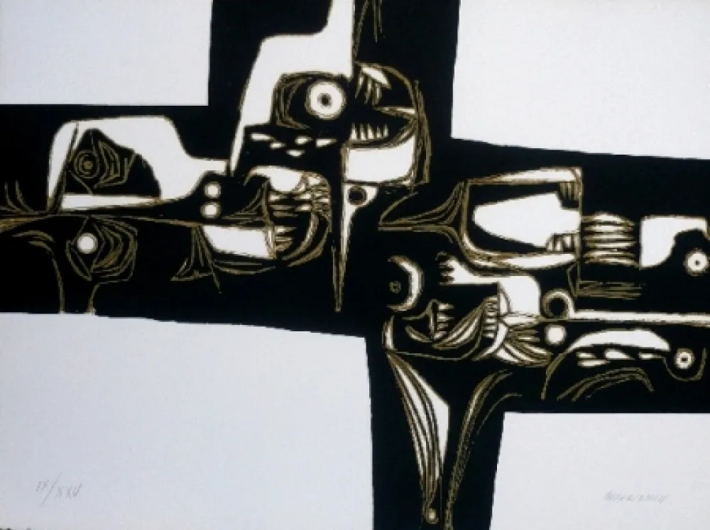 Grabado Guayasamin - Milay 1 variante