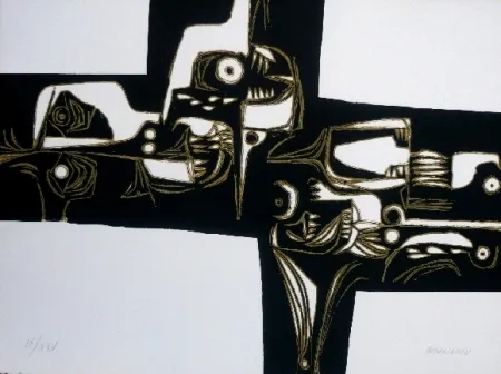 Grabado Guayasamin - Milay 1 variante