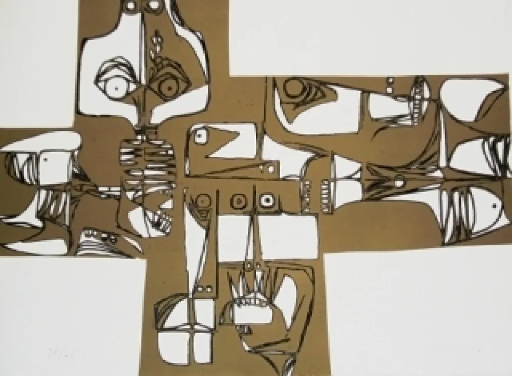 Grabado Guayasamin - Milay 3