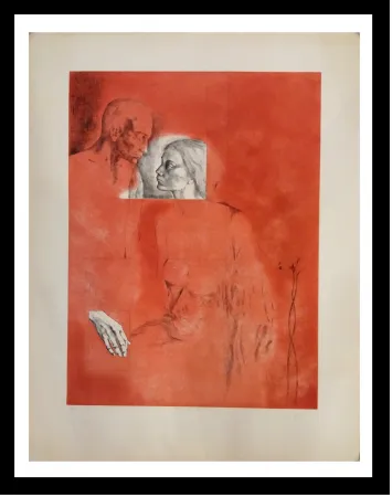 Grabado Gudiol - Retrato