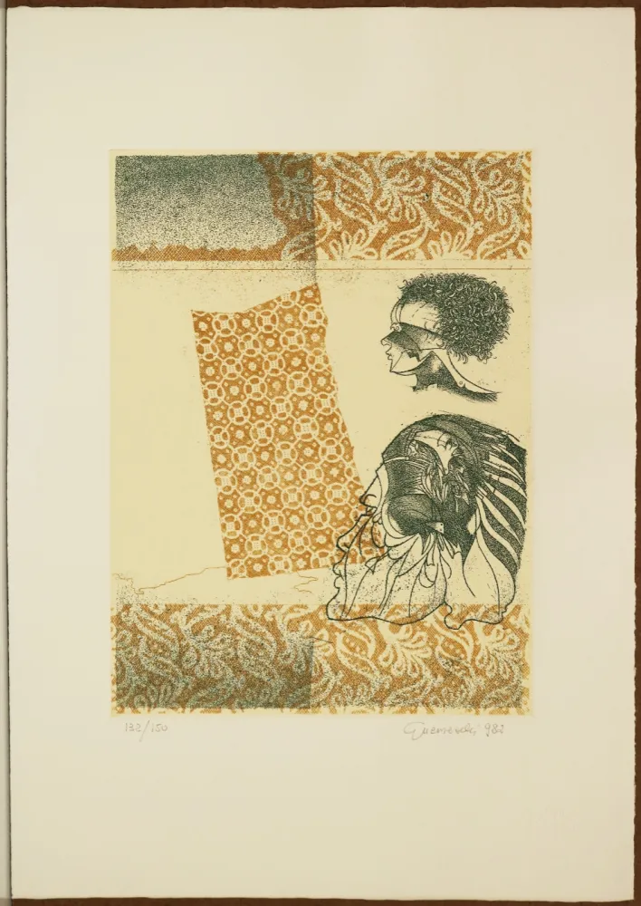 Aguafuerte Guerreschi - Il tessuto