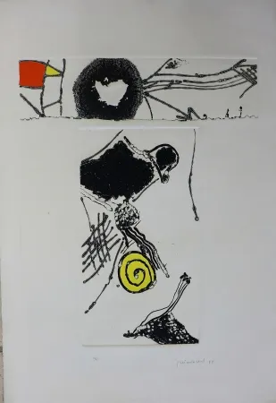 Grabado Guinovart - Cargol