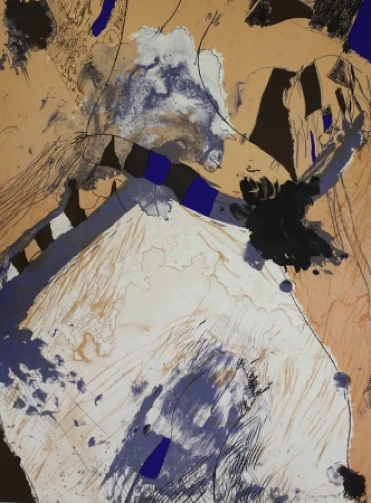 Litografía Guinovart - Com muntanya