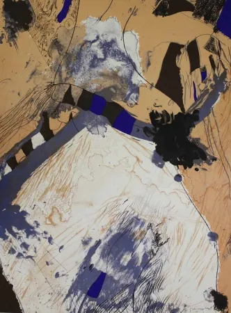 Litografía Guinovart - Com muntanya