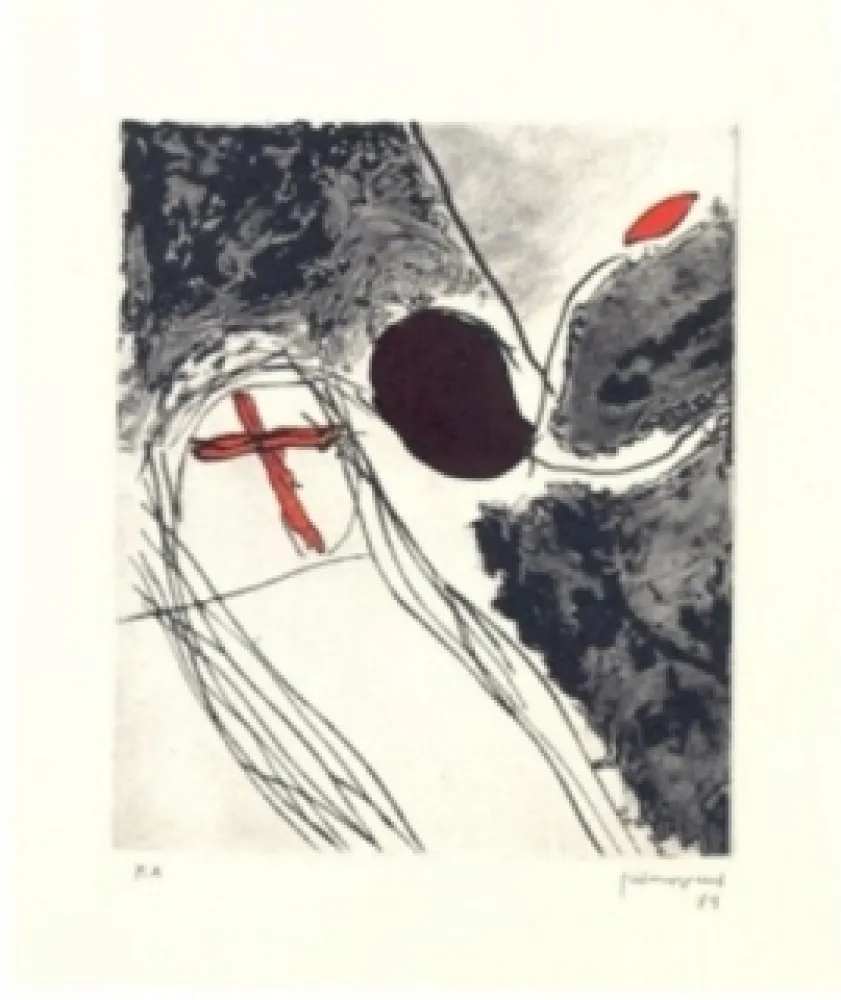 Grabado Guinovart - Creu terme