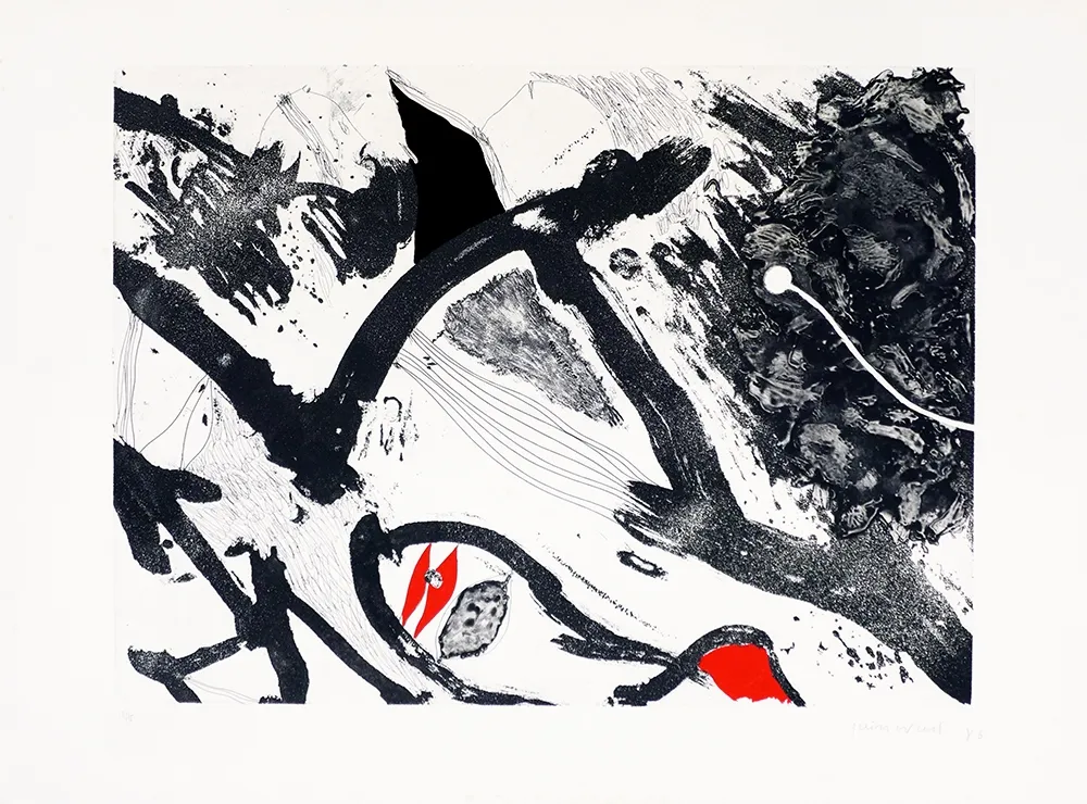 Grabado Guinovart - Escala en negro