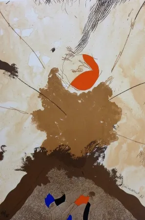 Litografía Guinovart - Esclat ocell