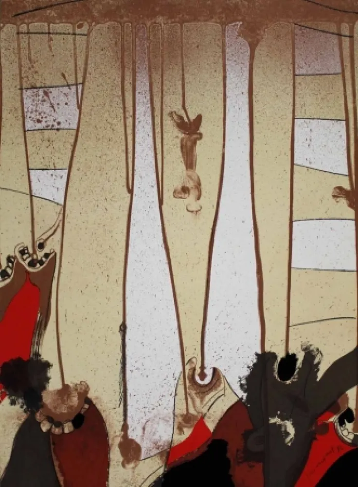 Litografía Guinovart - Fang 2