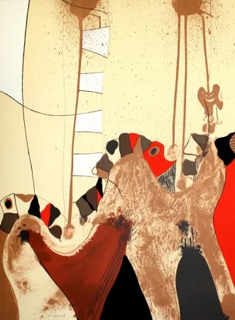 Litografía Guinovart - Fang 3