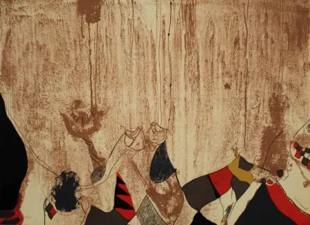 Litografía Guinovart - Fang 4