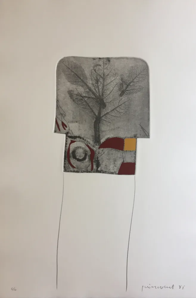 Grabado Guinovart - Fulles 2