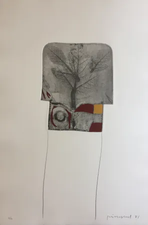 Grabado Guinovart - Fulles 2