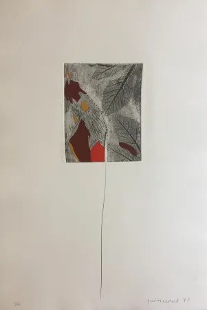 Grabado Guinovart - Fulles 3