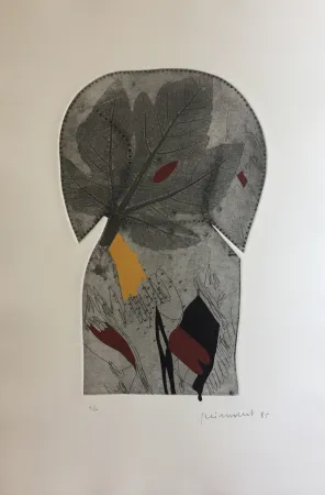 Grabado Guinovart - Fulles 4