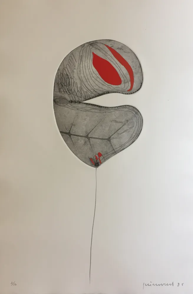 Grabado Guinovart - Fulles 6