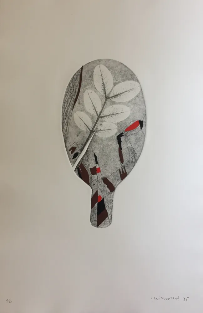 Grabado Guinovart - Fulles 8