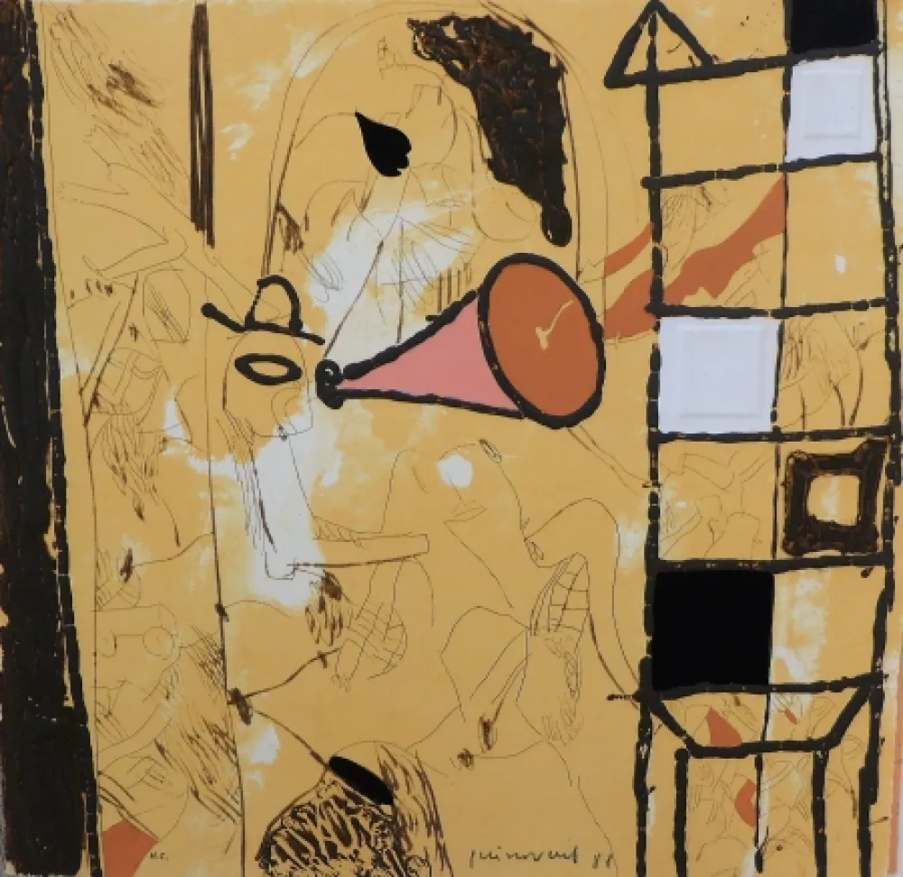 Grabado Guinovart - Garcia Lorca 9