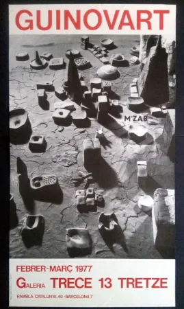 Cartel Guinovart - Guinovart Galeria trece 1977