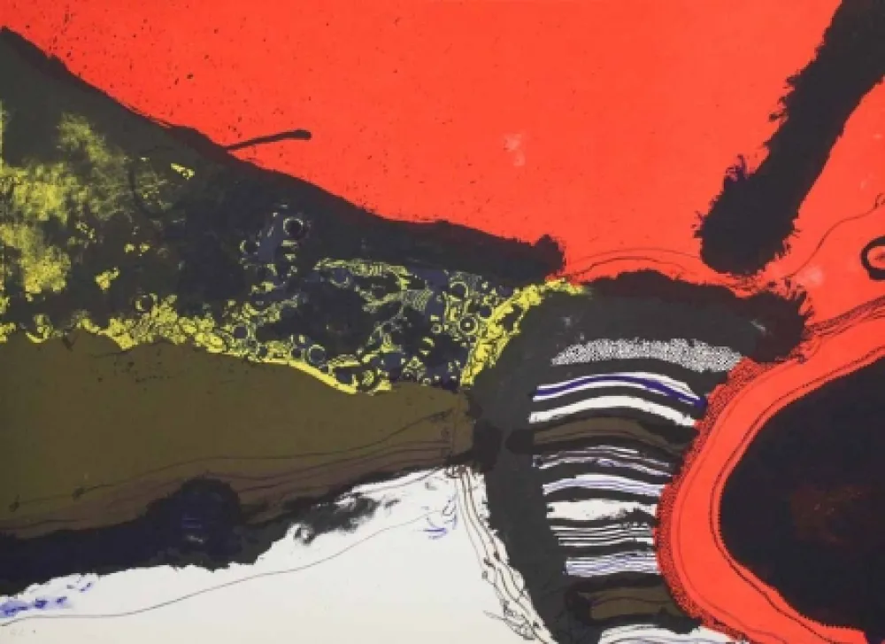 Litografía Guinovart - Homenatge a Joan Prats I