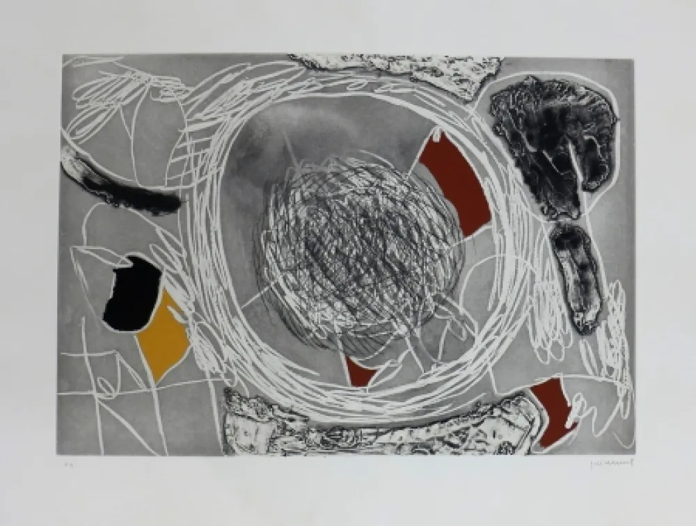 Grabado Guinovart - Imatges de temps 4