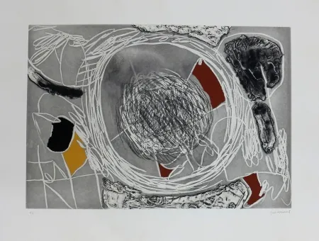 Grabado Guinovart - Imatges de temps 4