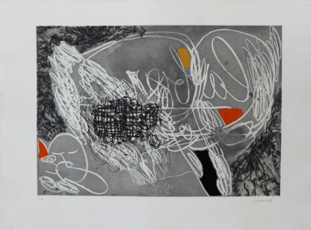 Grabado Guinovart - Imatges de temps 7