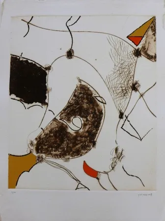 Grabado Guinovart - Llaurat 1