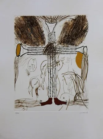 Grabado Guinovart - Llaurat 3