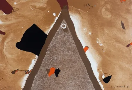 Litografía Guinovart - L'ull 1982