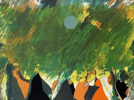 Litografía Guinovart - Petit cercle