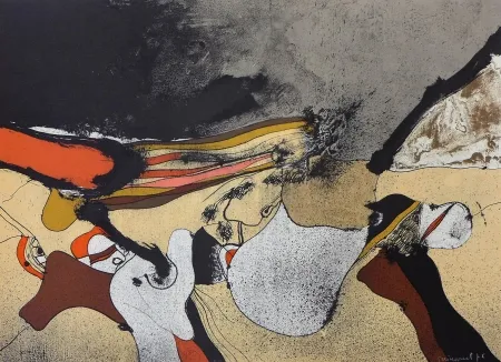 Litografía Guinovart - Sans titre 1