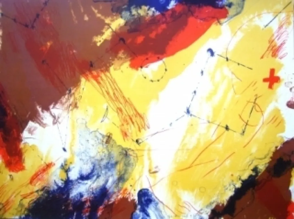 Litografía Guinovart - Sans titre 11