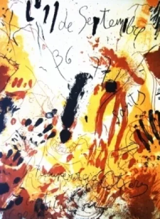 Litografía Guinovart - Sans titre 16