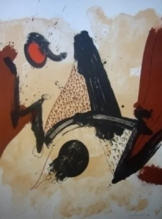 Litografía Guinovart - Sans titre 20