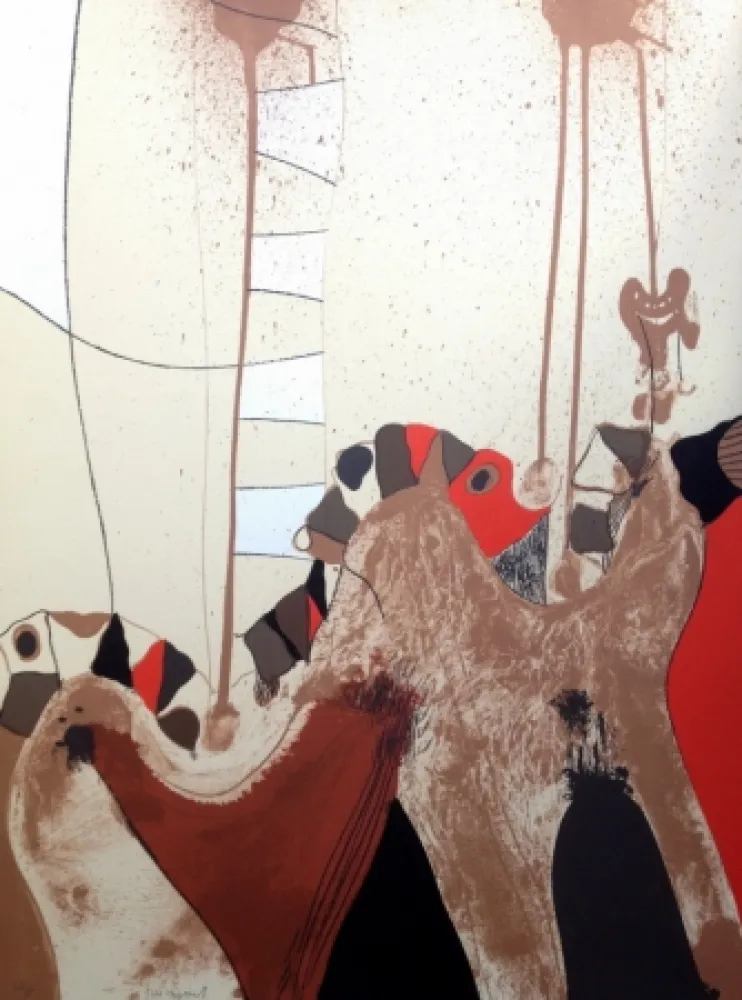 Litografía Guinovart - S/T