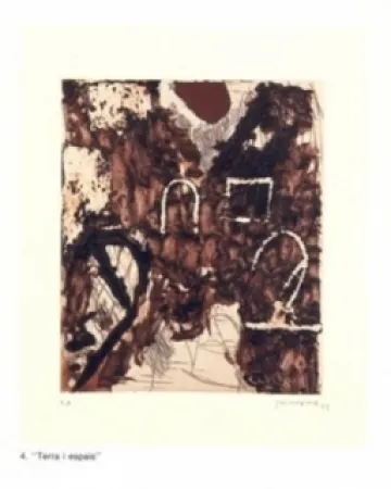 Grabado Guinovart - Terra i espais