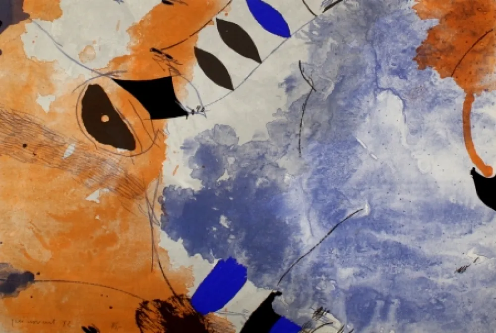 Litografía Guinovart - Una veu