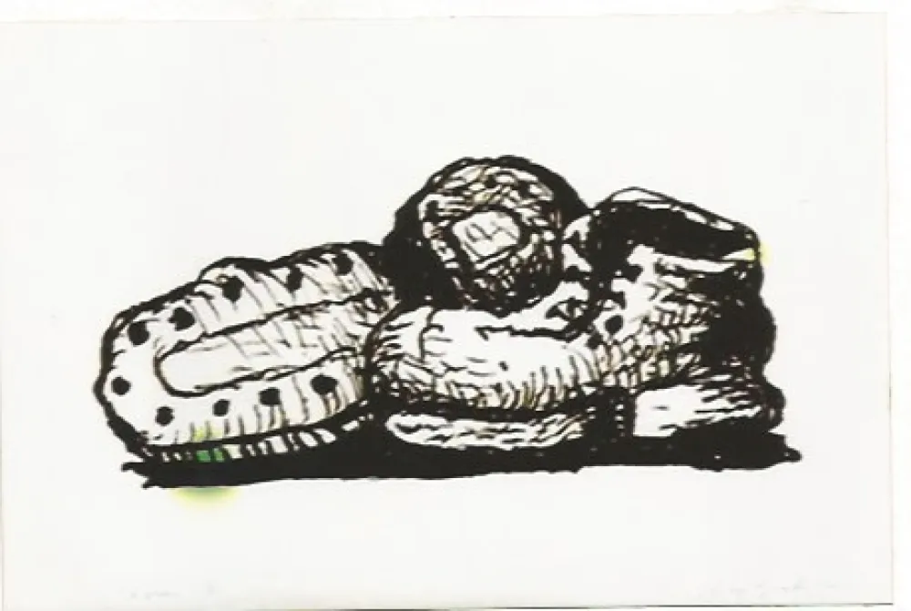 Litografía Guston - Shoes