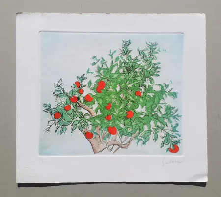 Aguafuerte Y Aguatinta Guttuso - Agrumeto