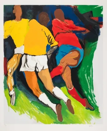 Serigrafía Guttuso - Calciatori