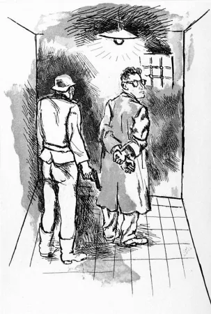 Aguafuerte Y Aguatinta Guttuso - Testa o croce di colpo arriva la morte