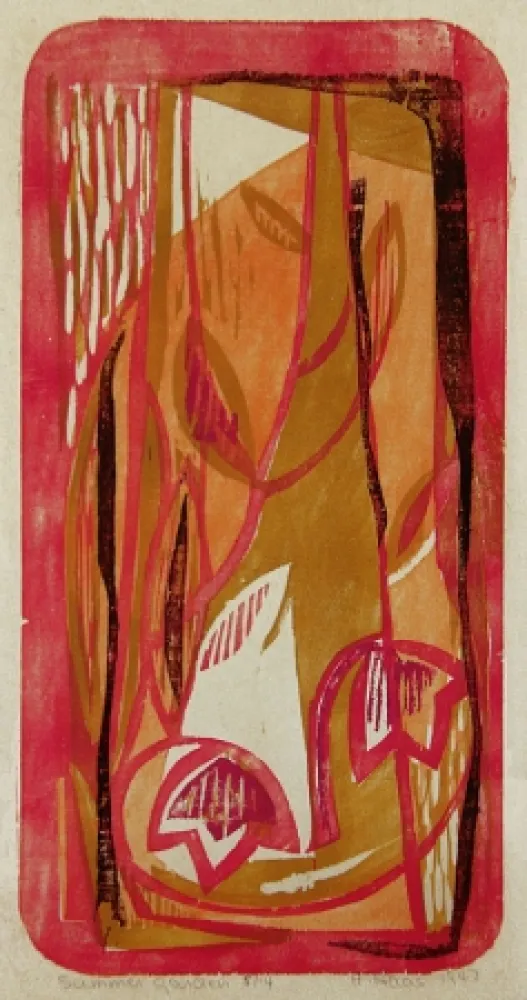 Grabado En Madera Haas - Summer Garden