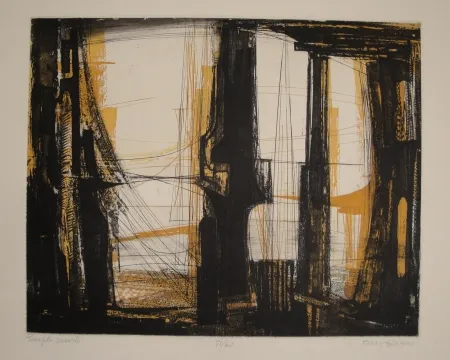 Aguafuerte Haass - Temple déserté