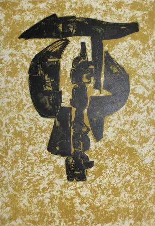 Litografía Hadzi - Sculpture Study