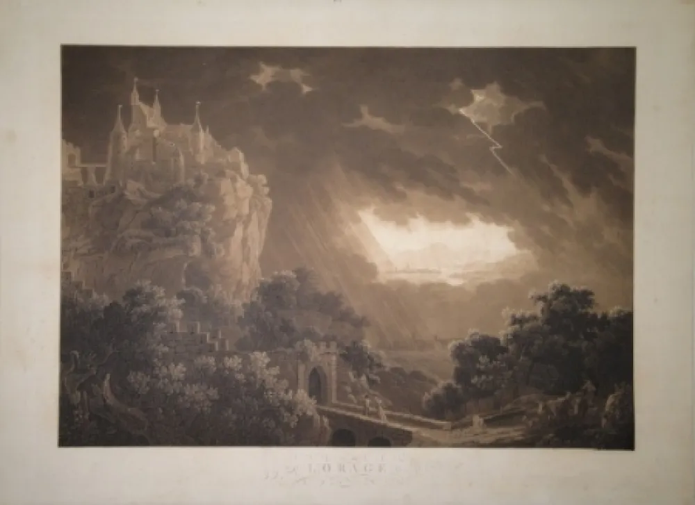 Aguatinta Haldenwang - L’Orage