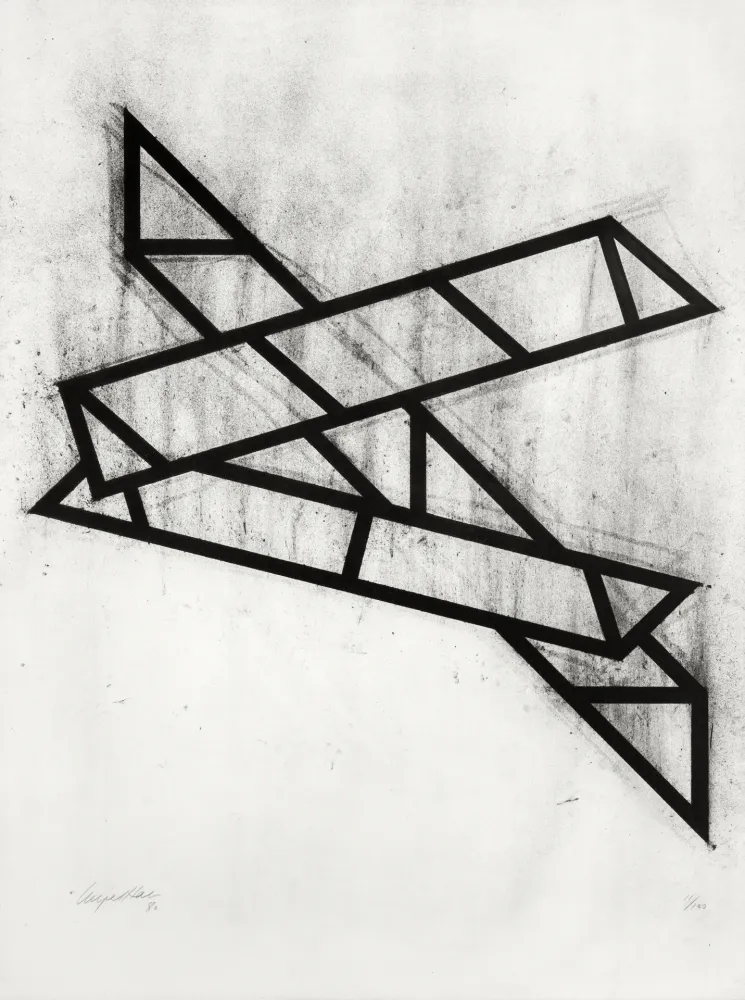 Litografía Hall - Composition