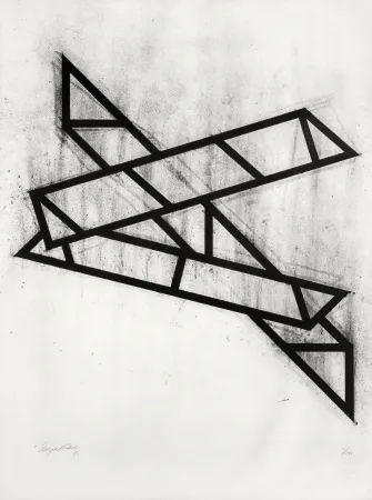 Litografía Hall - Composition