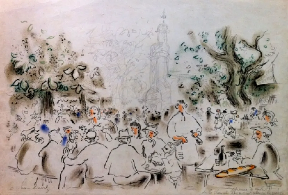 Litografía Hambourg - Lumière de Honfleur