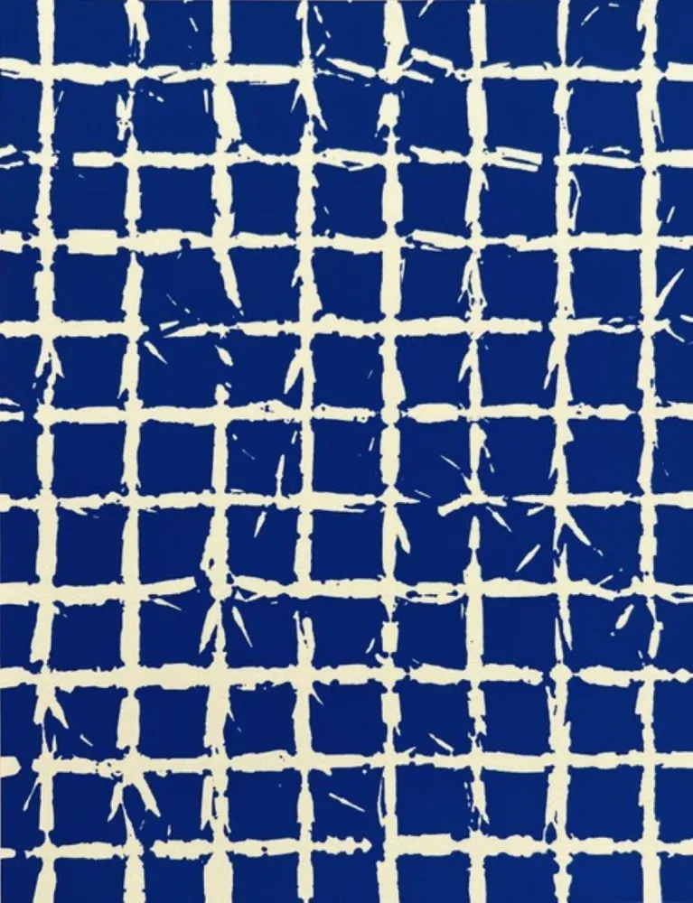 Serigrafía Hantai - Serigraphie bleue 